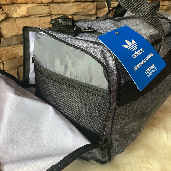 Adidas originals Santiago duffel bag grey black - Picture 8 of 12